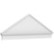Ekena Millwork Peaked Cap Smooth Architectural PVC Combination Pediment, 70"W x 24-3/8"H x 2-3/4"P (Pitch 6/12) PEDPC070X245PKC00 - alternate 1